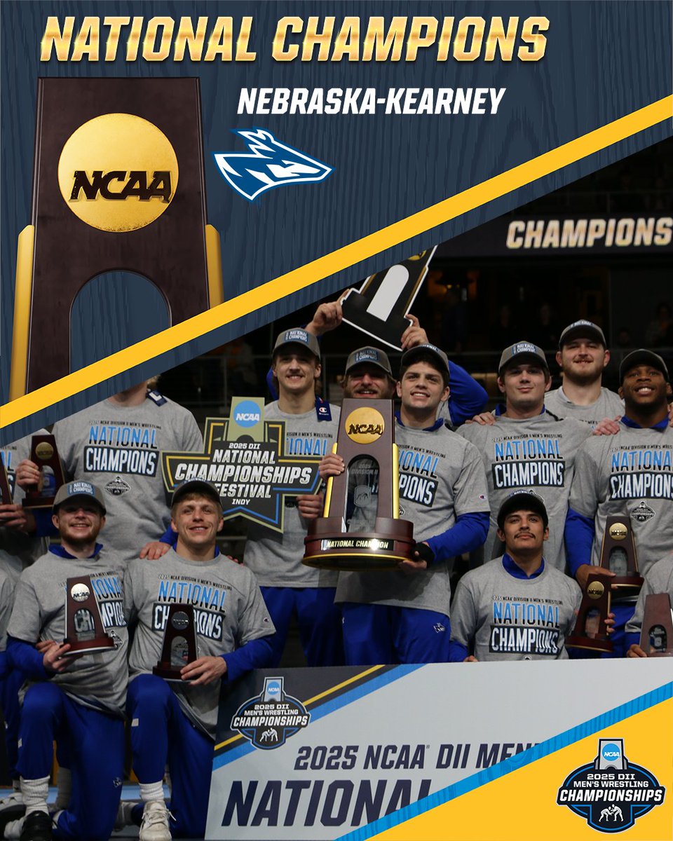 NEBRASKA-KEARNEY DOES IT! 

#D2Wrestle | #MakeItYours