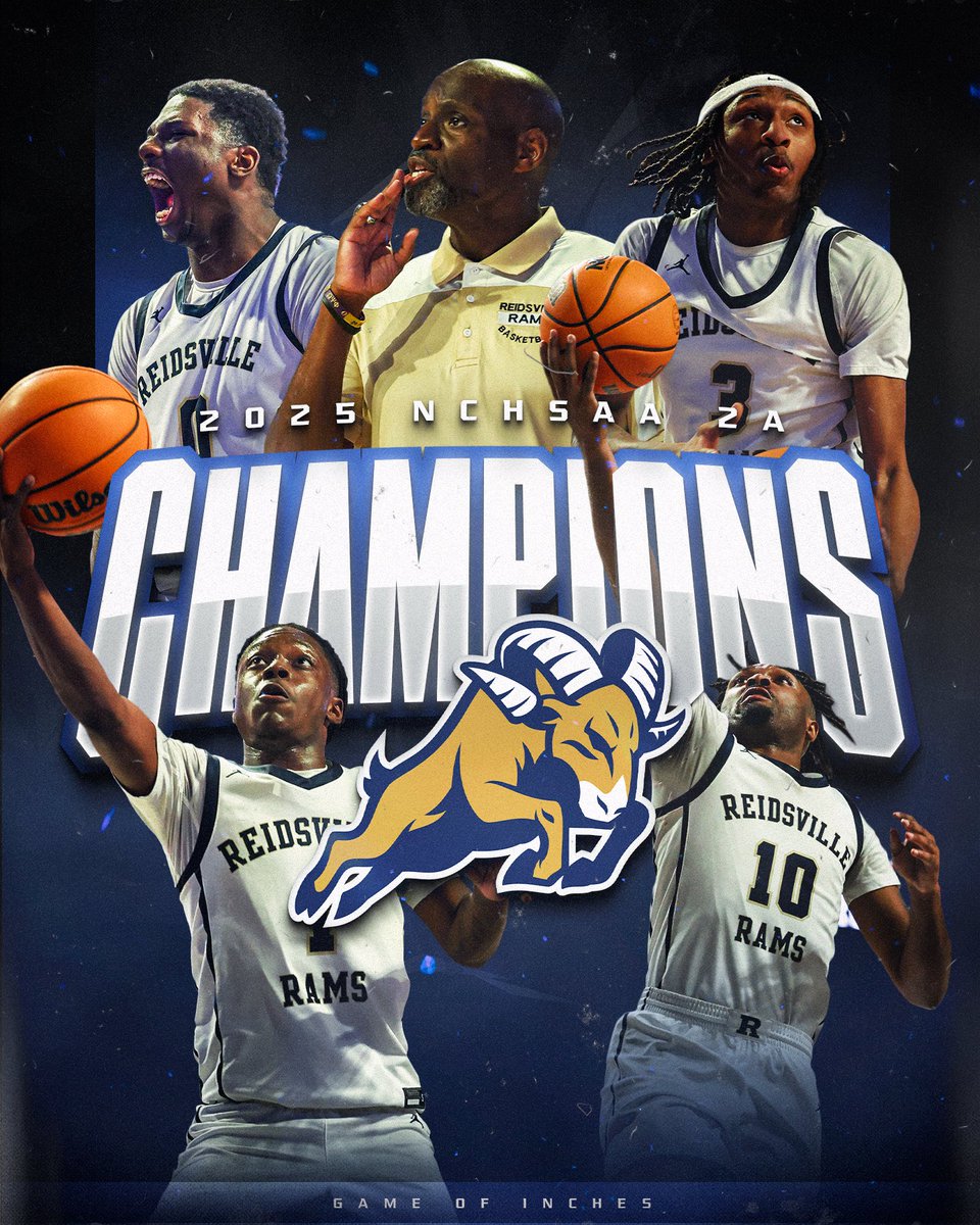 Game of Inches-High School Sports (@gameofincheshss) on Twitter photo 🏆 THE RAMS GO BACK TO BACK😤 <a href="/ReidsvilleHoops/">Reidsville Rams Basketball</a> uses a second half burst to defeat Northwood 71-54 in the 2A <a href="/NCHSAA/">NCHSAA</a> State Championship game‼️
<a href="/dionte_neal/">Dionte Neal</a> led the Rams with 24 PTS, <a href="/JohnniyusSharpe/">Johnniyus “J9”Sharpe</a> added 16 PTS, & <a href="/SupremeDre8/">k̷e̷n̷d̷r̷e̷’̷ ̷h̷a̷r̷r̷i̷s̷o̷n̷</a> finished with 16 PTS / 11 REB💪(<a href="/RamsBballhoops/">Coach Ross</a>) 🏆 THE RAMS GO BACK TO BACK😤 <a href="/ReidsvilleHoops/">Reidsville Rams Basketball</a> uses a second half burst to defeat Northwood 71-54 in the 2A <a href="/NCHSAA/">NCHSAA</a> State Championship game‼️
<a href="/dionte_neal/">Dionte Neal</a> led the Rams with 24 PTS, <a href="/JohnniyusSharpe/">Johnniyus “J9”Sharpe</a> added 16 PTS, & <a href="/SupremeDre8/">k̷e̷n̷d̷r̷e̷’̷ ̷h̷a̷r̷r̷i̷s̷o̷n̷</a> finished with 16 PTS / 11 REB💪(<a href="/RamsBballhoops/">Coach Ross</a>)