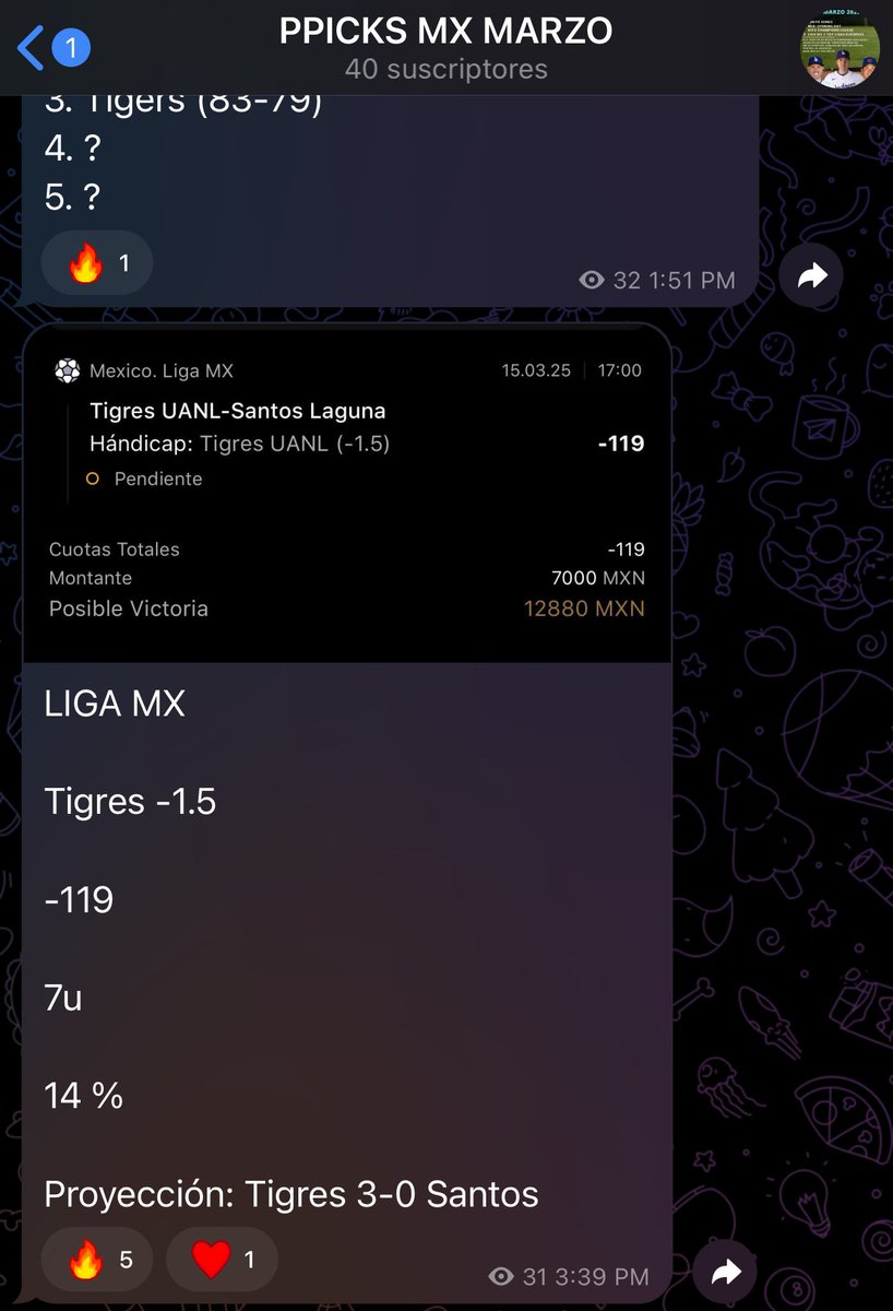 playerpicksmx's tweet image. PREMIUM: YA COBRAMOS CARAJO!!❤️

CON RESULTADO EXACTO INCLUIDO: TIGRES 3-0 SANTOS 👀 

ANÁLISIS #ONPOINT 🔥

✅Tigres -1.5 -119
💰$7,000 ➡️ $12,880
