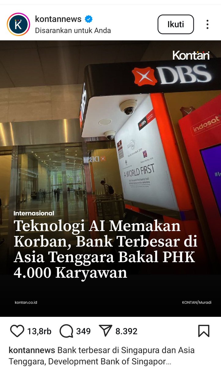 hoteliercrypto's tweet photo. Kira-kira banker kerja dimana ya kalau semua otomatis?
Apa yg bank bisa lakukan tapi kripto tak bisa lakukan?
Ada banyak.
#longlivecrypto https://t.co/OzNbisthhj