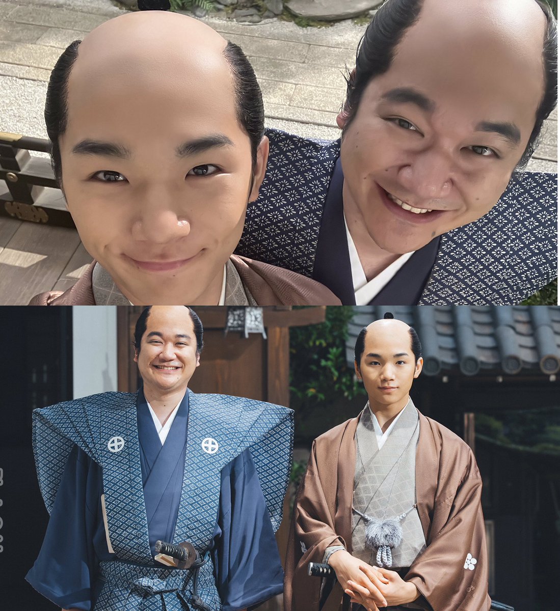 twiritssrsy's tweet photo. ダウ90000の園田さん、直虎の田中美央さん演じる六左的な癒しキャラ？
虎松、賢丸とのツーショットどちらも良き☺️
#大河べらぼう
#おんな城主直虎 https://t.co/tS2nsp8xMs