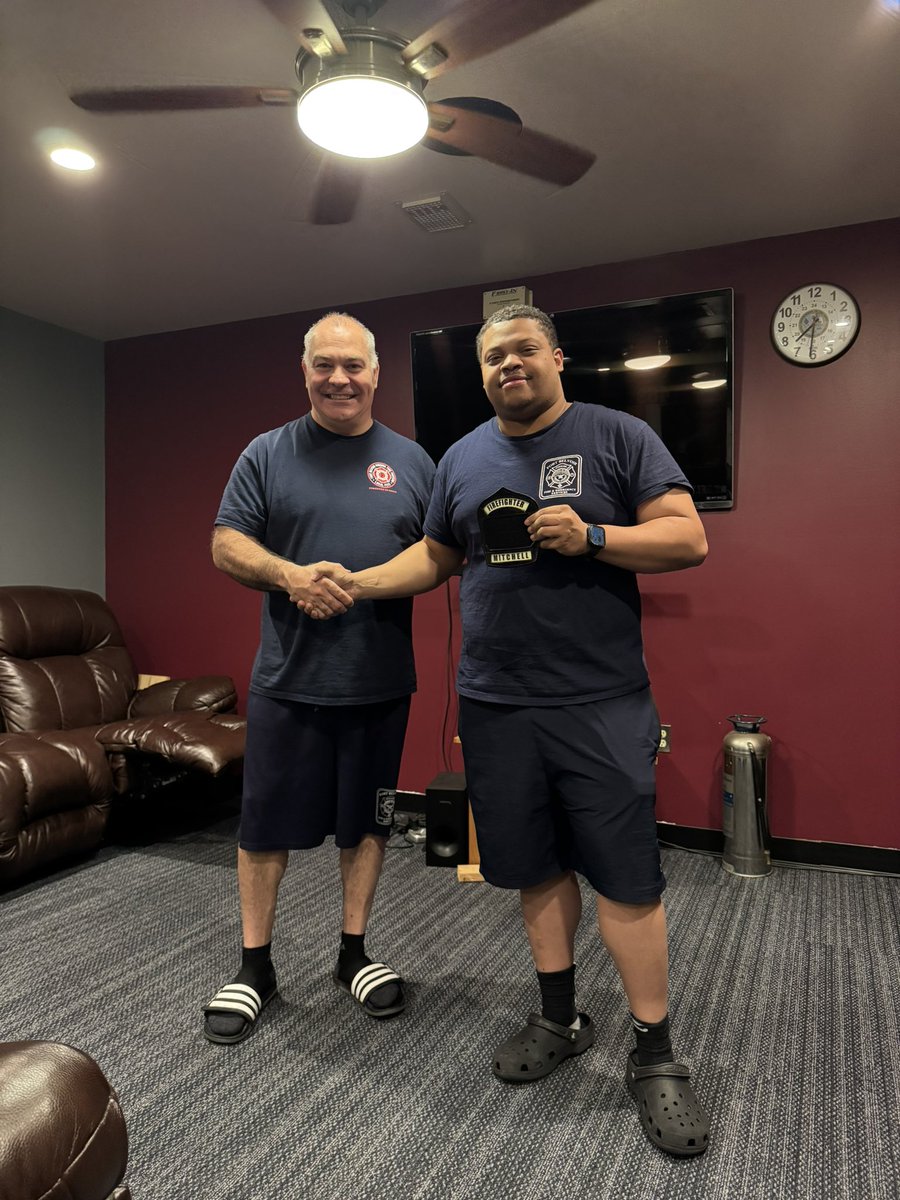 gusndwfire's tweet photo. Celebrating the dedication at Station 463! Proud to award Firefighter Mitchell, Darley, and Ferrence their black shields. Here’s to our journey ahead and the lives we’ll protect together! 🔥🚒 #FirefighterPride #Station463 https://t.co/E7XMzSKglv