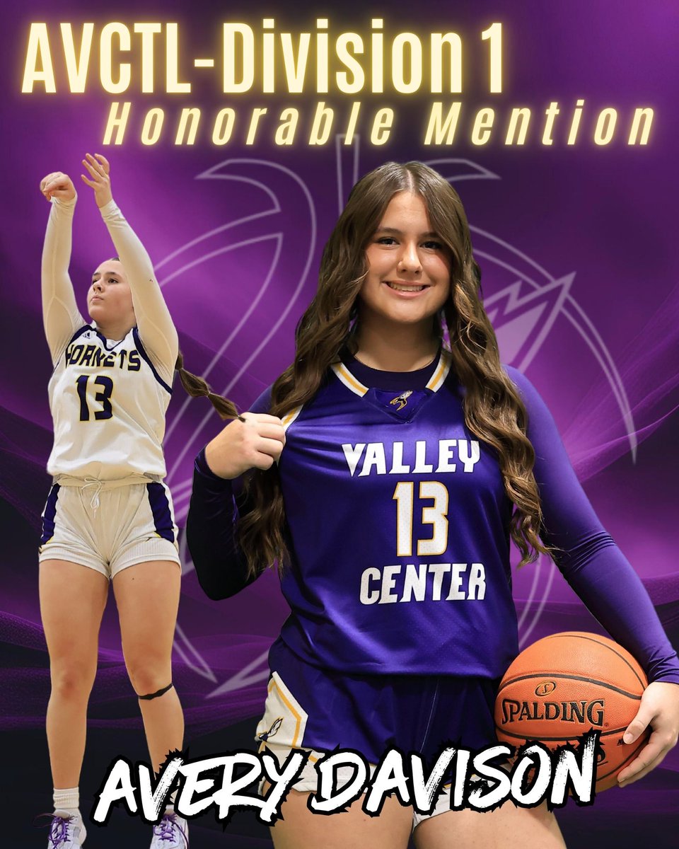 Congrats to Junior, Avery Davison, on receiving AVCTL-Division 1 Honorable Mention.  She works as hard on her game as anyone who has come through our program. Much deserved. #GOALS