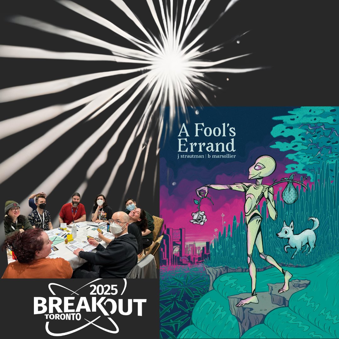 We love our special guests, especially, J Strautman &amp; <a href="/marsollier_b/">b. mars</a>! Fresh off the launch of their successful Kickstarter for A Fool's Errand, they have been showcasing their incredible talents as game designers and GMs!   #breakoutcon #tabletopgames #rpg #ttrpg #rpgcommunity