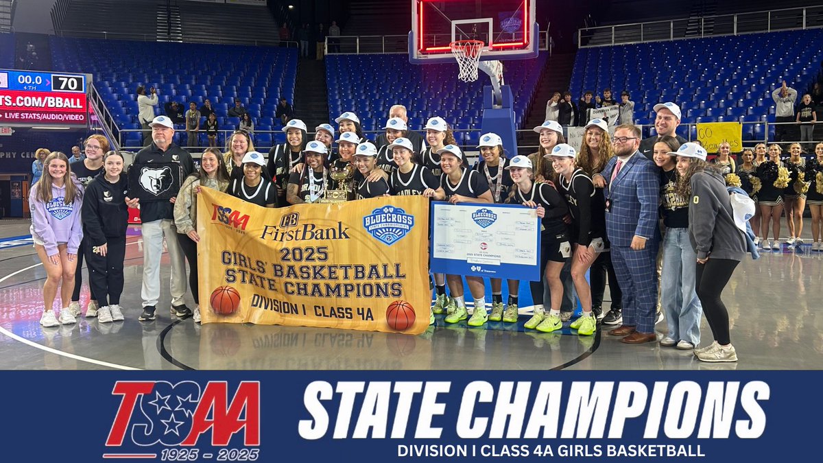 TSSAA Division I Class 4A Girls Basketball State Champions!🏆🏀

Bradley Central!