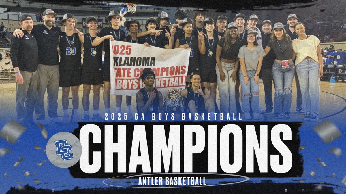 The Champions!!! Antlers are crowned State Champs for the 3rd time in program history. Congrats Antlers. Our Moment is NOW!  #GOCREEK