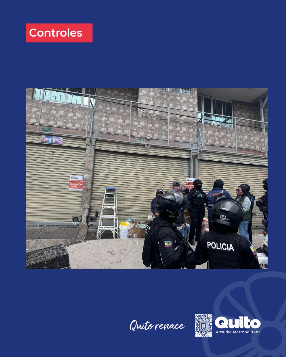amcquito's tweet photo. 📄#BoletinDePrensa | Inspectores de la #AMCQuito suspendieron una construcción sin licencia en el barrio de San Roque, donde se pretendía instalar un centro de expendio de productos de consumo masivo.

Pese a la colocación de sellos de suspensión, los trabajos continuaron, lo que obligó a una nueva intervención y el inicio de acciones legales.

📌 Conoce más detalles en el boletín completo ⬇️

https://t.co/7iaaiAdDgV 

Con orden y control, #QuitoRenace