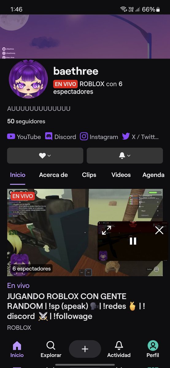 BaethreeX's tweet photo. Twitch no seas ojete que ya llegue a los 50 y aun ni me da el afiliado T-T https://t.co/CRm0ZhGe72