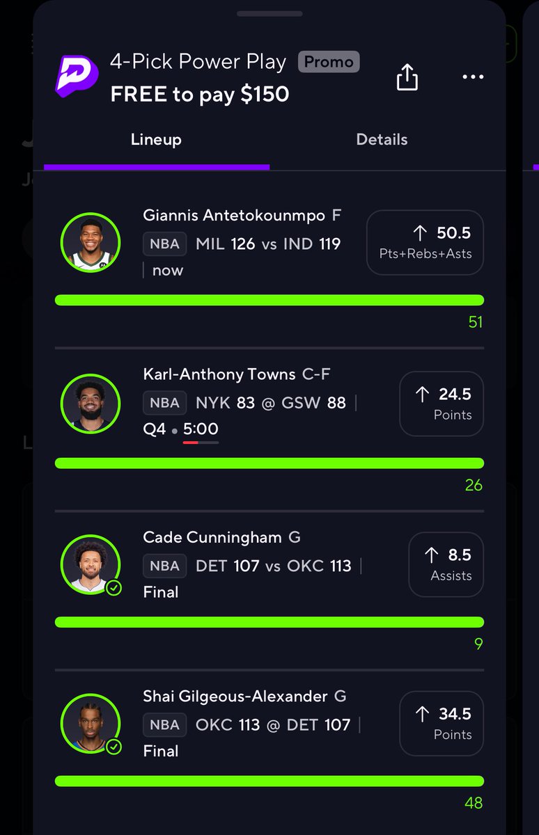 Jaygotlocks's tweet image. Haven’t bet anything in a min then got a free $15 play from prize and cooked up a 4man 10min before tipoff and cashed it 🕺🙂‍↔️

Might go on a POtD streak to end the season right 👀

#GamblingX #GamblingCommunity