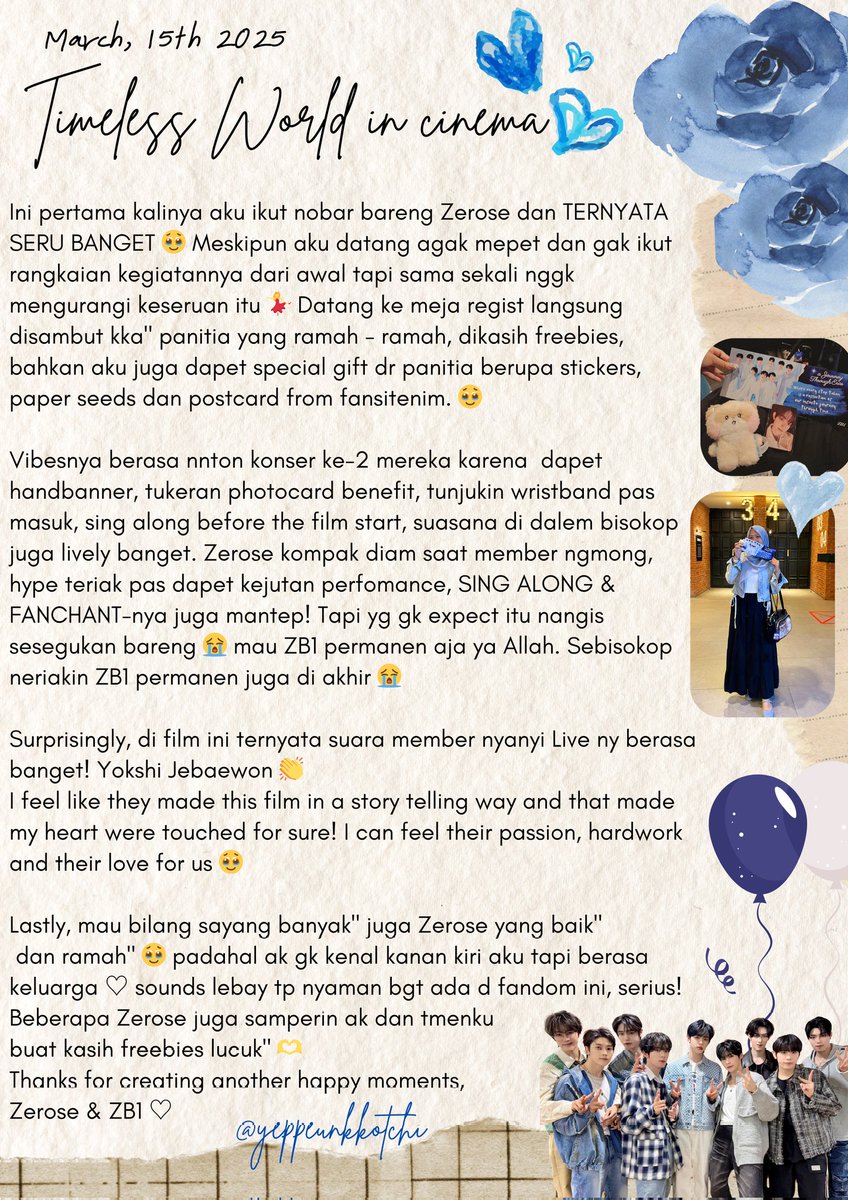 yeppeunkkotchi's tweet image. ✨️ MY EXPERIENCE WATCHING TIMELESS WORLD TOUR IN CINEMA with @zerobaseone_INA @zero4se @ZERO_2E 
Aku tulis di notes karena gk muat buat nge-tweet 😭 
#NontonBarengZEROSE