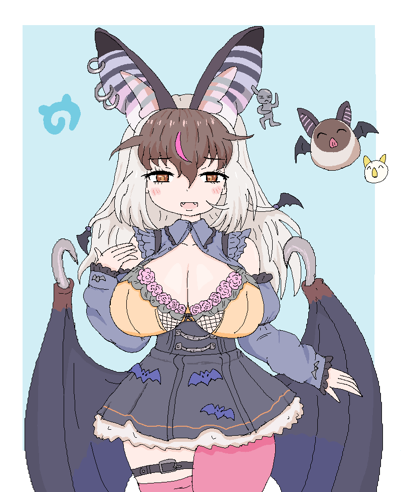 地雷系?衣装かわいいね…🦇
デカブラも見せてね… 