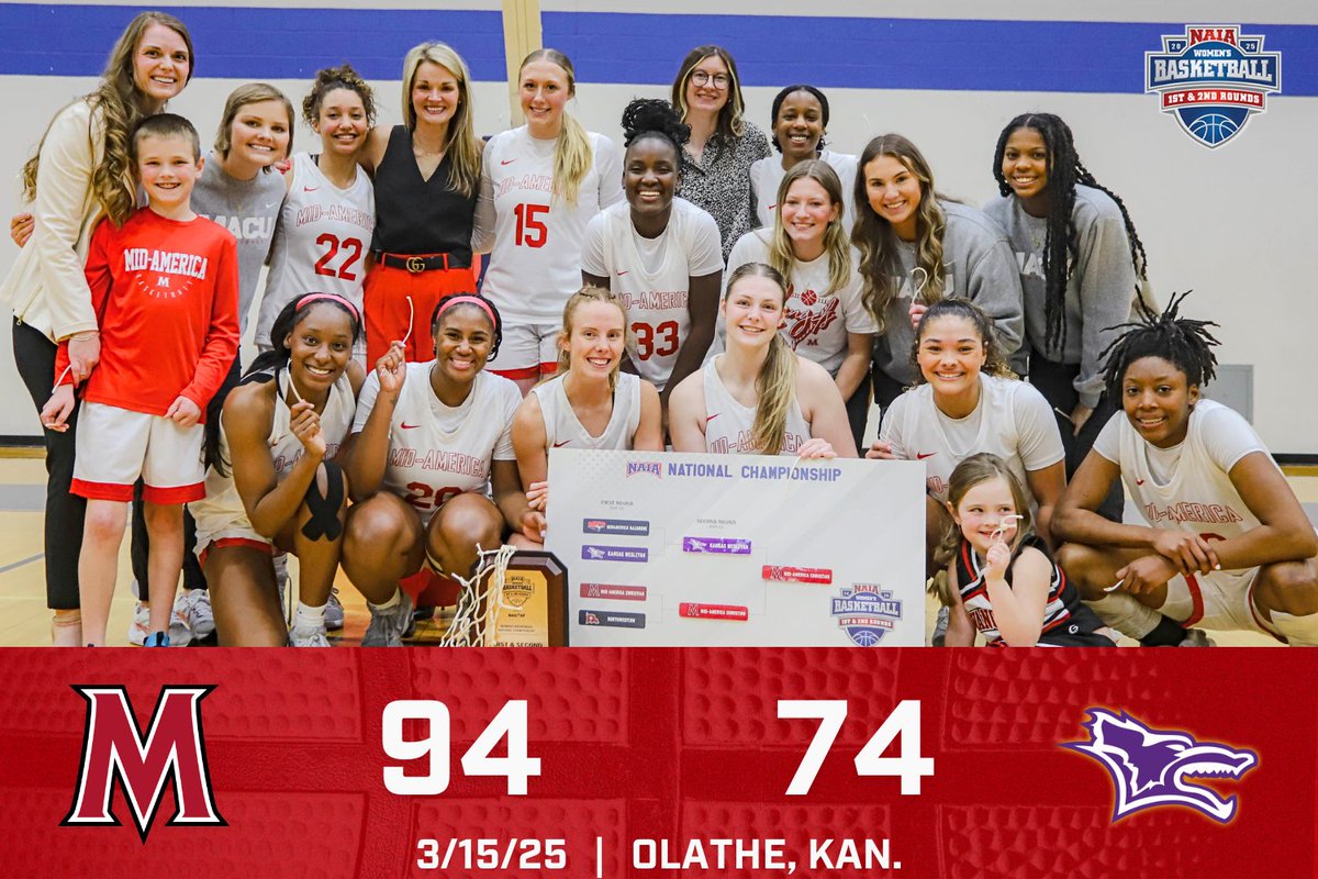 MACUAthletics (@macuathletics) on Twitter photo WBB: No. 24 <a href="/MACU_WBB/">MACU Women’s Basketball</a> is moving on to the NAIA Tournament final site for the first time ever as the Evangels came away with a 94-74 victory over 15-seed Kansas Wesleyan in the Second Round!
#MACUProud WBB: No. 24 <a href="/MACU_WBB/">MACU Women’s Basketball</a> is moving on to the NAIA Tournament final site for the first time ever as the Evangels came away with a 94-74 victory over 15-seed Kansas Wesleyan in the Second Round!
#MACUProud