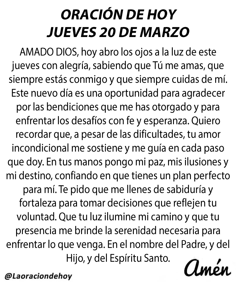 Oración De Hoy tweet media