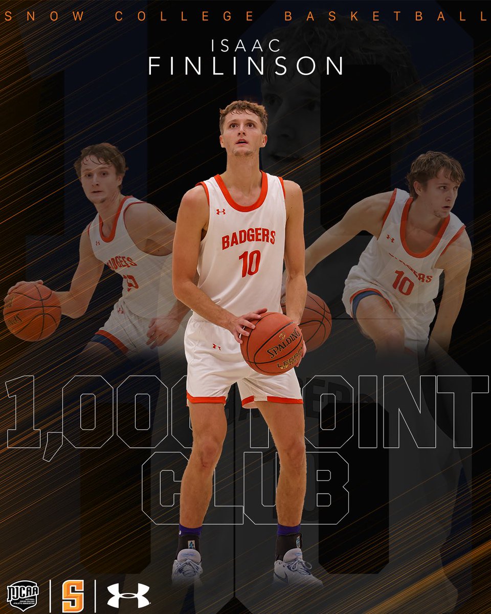Rare Air! <a href="/isaac_finlinson/">Isaac Finlinson</a> becomes just the fifth member in program history to join the 1,000 point club at <a href="/SnowCollege/">Snow College</a>. <a href="/DixieBask3tball/">Dixie Boys Basketball</a> <a href="/ESPN977/">ESPN 97.7</a> <a href="/KericSeegmiller/">Keric Seegmiller</a> <a href="/StGeorgeNews/">St. George Utah News</a>