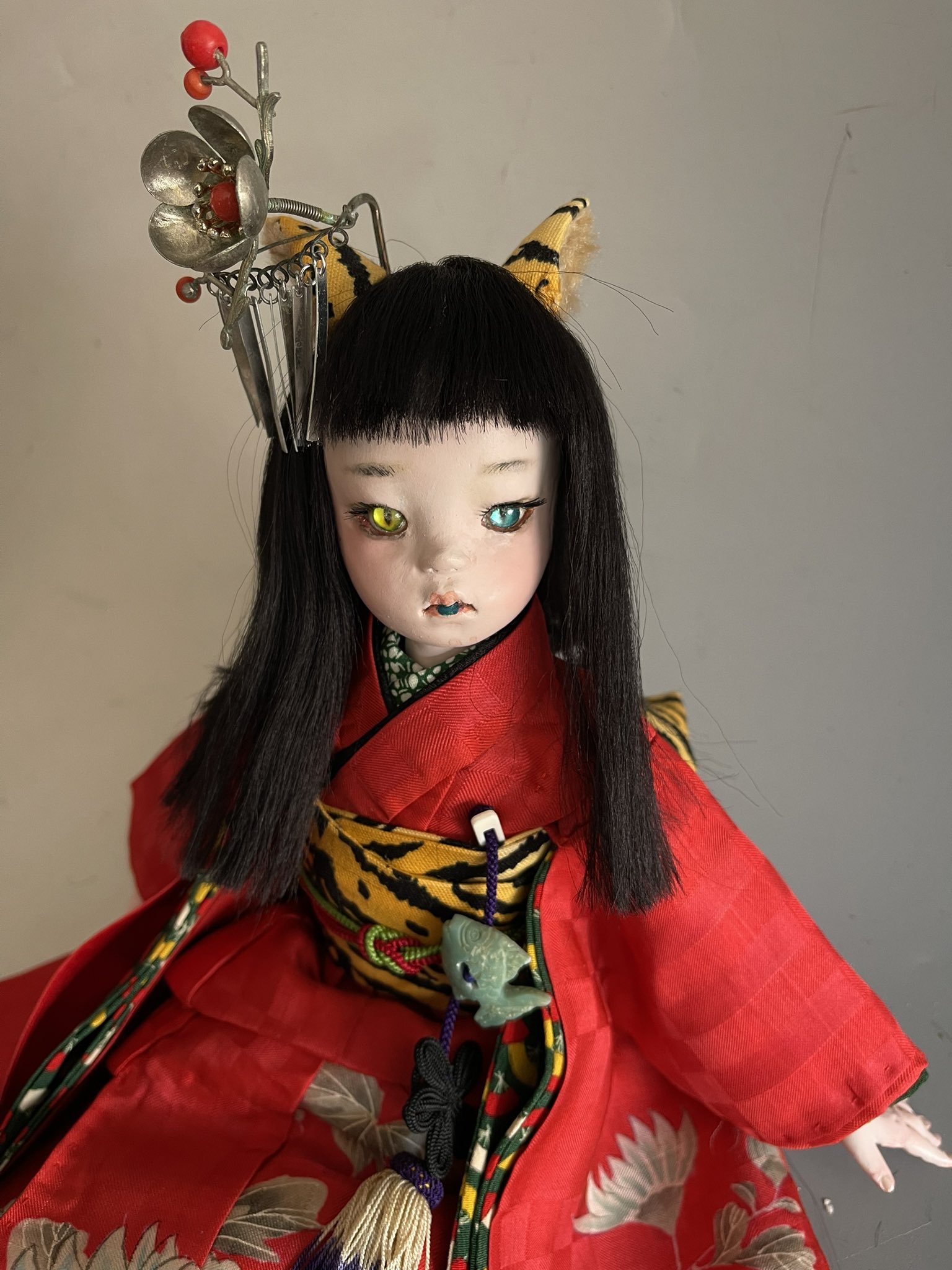 創作球体関節人形・花