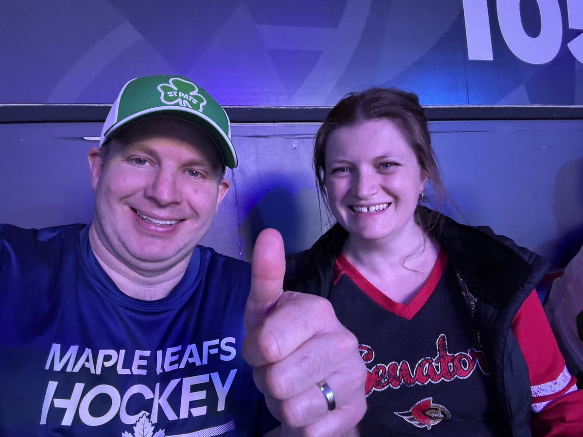 Gave the wedding vows a test tonight! Thanks for the win <a href="/Senators/">Ottawa Senators</a>