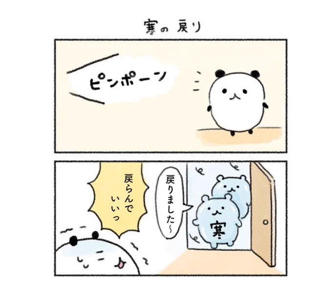 寒の戻り🥶❄️ 
