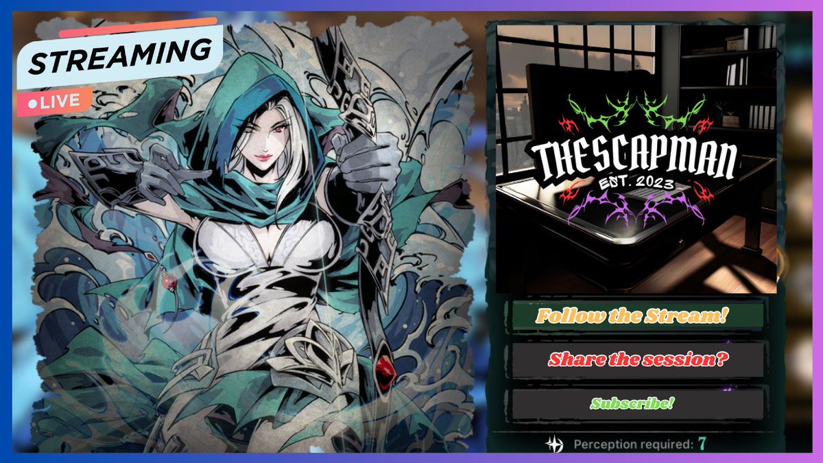 TheScapMan's tweet image. Y'all don't know about #PBEX right? Fuggin' #PHANTOMBLADEEX? Cause this #game goes hard son! Also, I made some neat pictures. Can hear the Endless Abyss boss fight music going. Just promo material for future streams.

#KickStreaming #TwitchStreamer #gamer