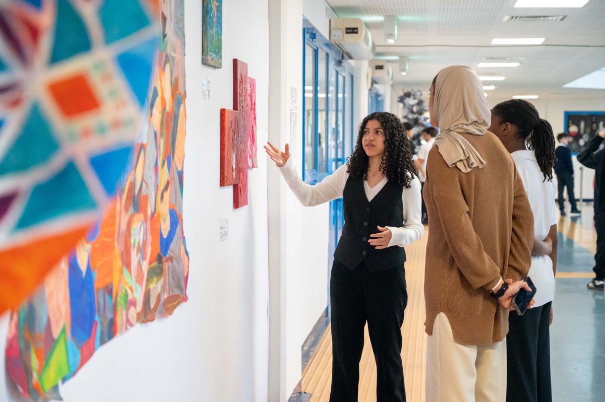 sekqatar's tweet image. Our G12 IBDP #VisualArts Exhibition, was a stunning display of creativity, reflection &amp;amp; artistic growth! 🎨✨ Through diverse artworks, students showcased their perspectives, embodying the #IBLearnerProfile traits of being reflective, open-minded &amp;amp; risk-takers. 🖼️👏#IBArts #DP