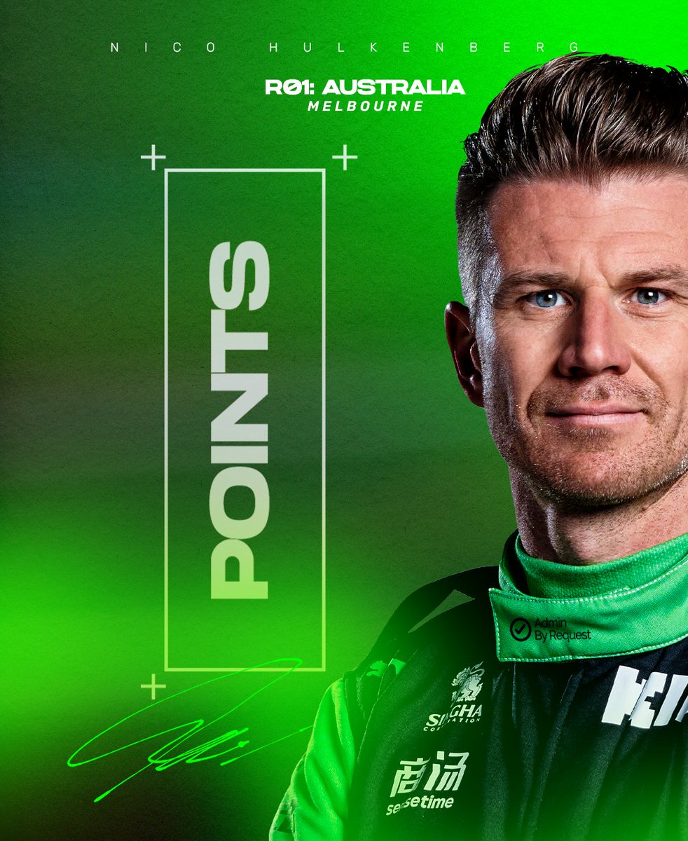 POINTS FOR NICO AT THE #AUSGP 💚🇦🇺