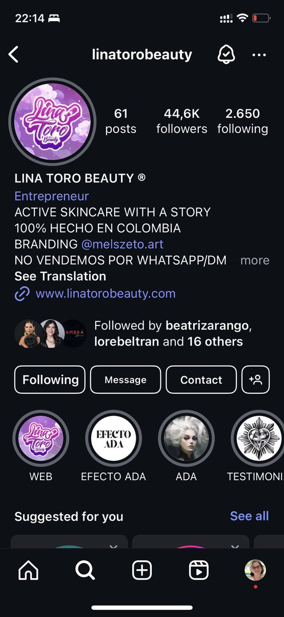 AlexCardona's tweet photo. @linatoromua @linatorobeauty #rifalinatorobeauty mi producto favorito es Alix, me encanta como deja hidratada la piel 🥰 https://t.co/xNGbXtMTA6