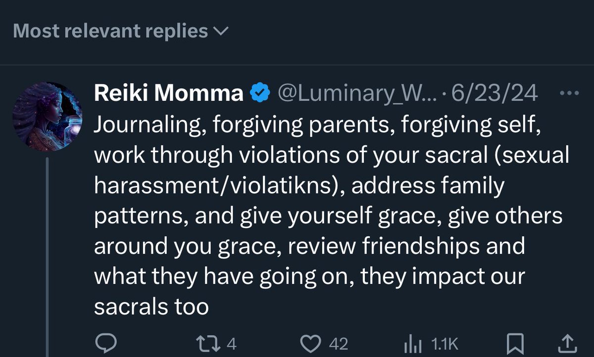Luminary_Wings's tweet photo. Ways to support your sacral chakra and work through some of the wounds and blockages. https://t.co/EwKyOB2lid
