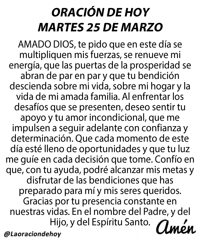 Oración De Hoy tweet media