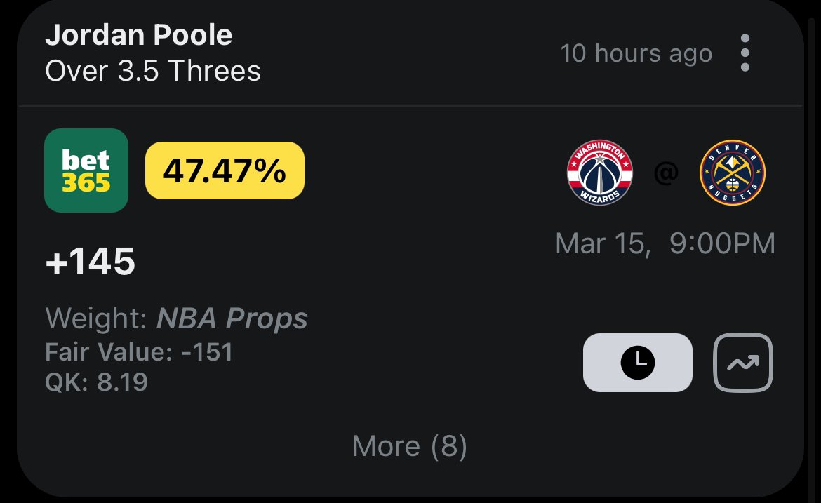 likeamyth's tweet image. I think the @BeeBettor app knew Jordan Poole would drain 4 threes in the last five minutes