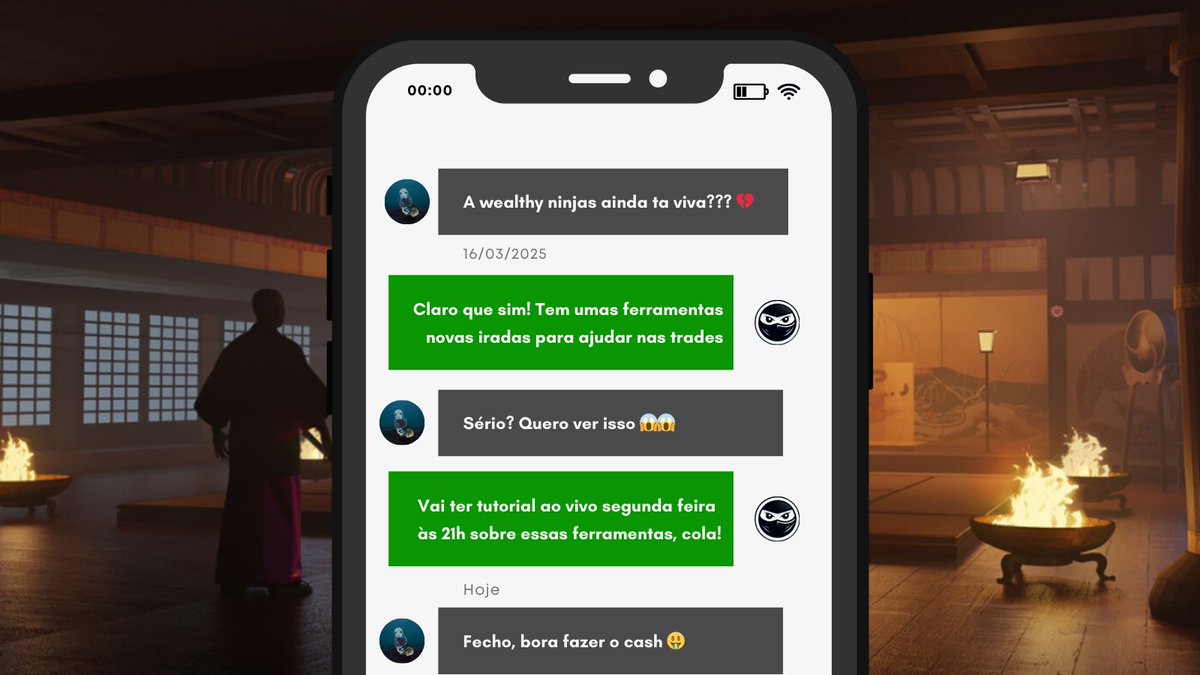 🟢 Live Tutorial sobre a Wealthy Tools

 👉 Acontecerá Segunda-feira 17/03 às 21:00

📅 Já marque no seu calendário e venha participar com a galera no discord:

discord.gg/wealthyninjas
