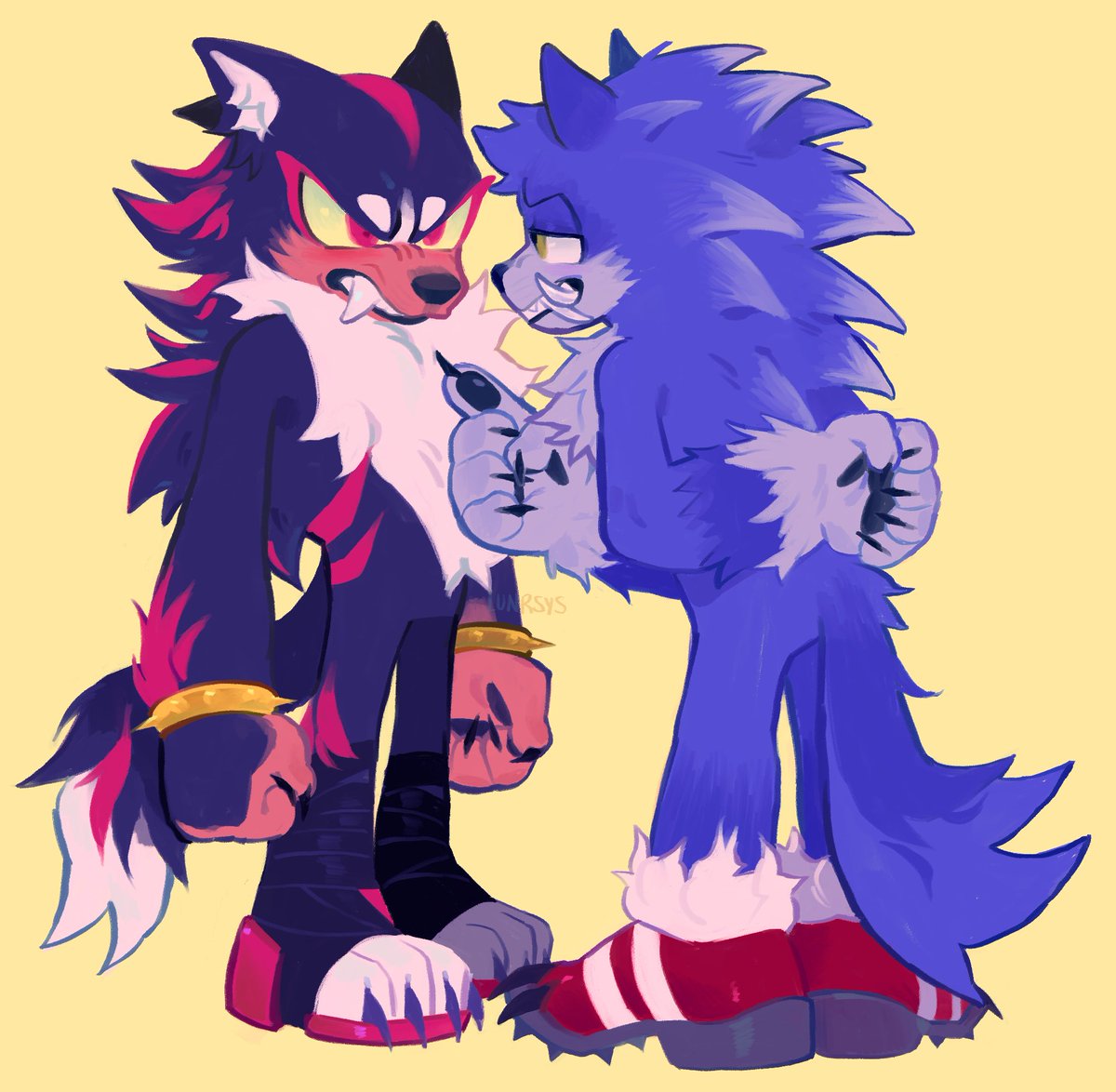 wolves get a little bit gay #sonadow