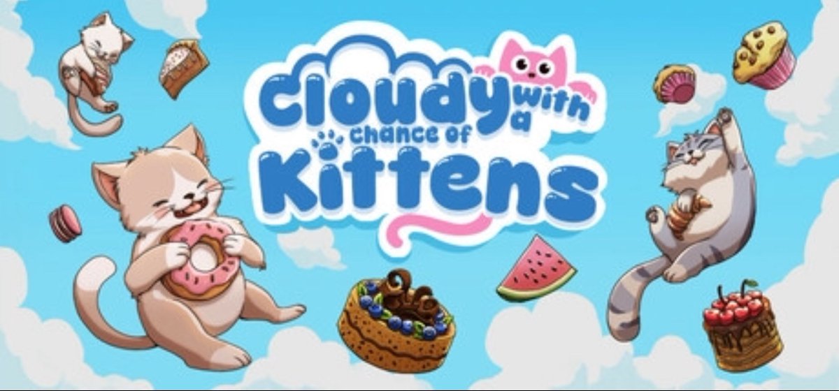 In Cloudy with a Chance of Kittens, we have a glass jar to fill with dessert-shaped kittens by merging them with the goal to create a new kitten.
<a href="/NinjaChompek/">Ninja Chompek | Making small, cozy games for Steam</a> #CloudywithaChanceofKittens #Steam
wp.me/p70tPw-okZ