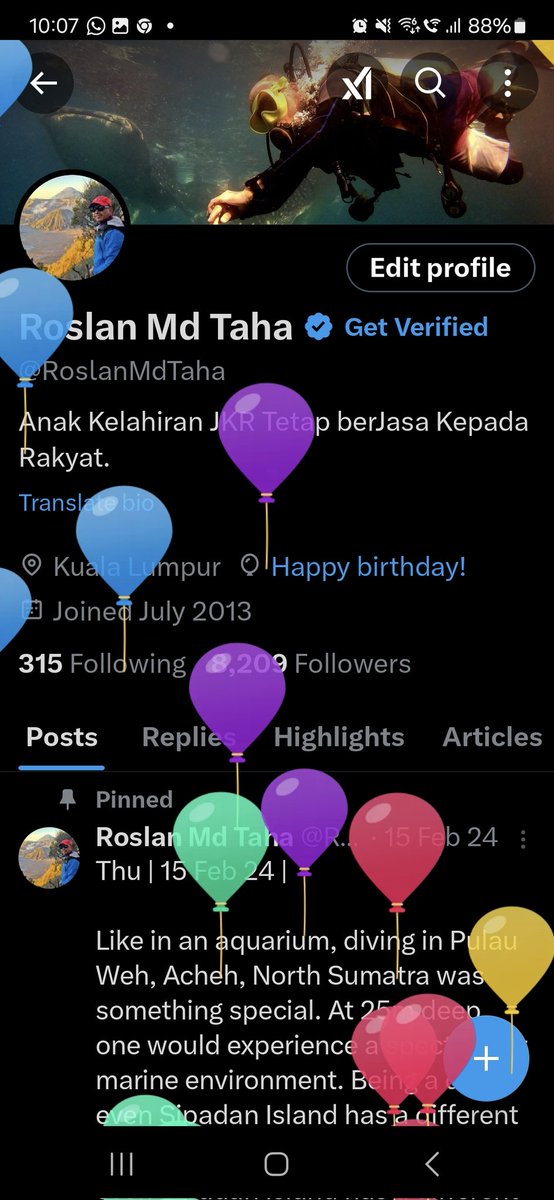 RoslanMdTaha's tweet image. Sun | 16 Mar 25 |

Alhamdulillah &amp;amp; Thanks to all colleagues &amp;amp; friends for your birthday wishes &amp;amp; greetings. Herewith I share all the good memories &amp;amp; greetings received. May the AlMighty grant us His blessings  especially during this Ramadan. HBD too to the 2 ladies here.

#DSRMT