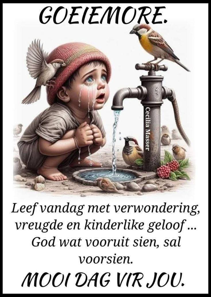 Môre sê. Hoop jul almal het 'n Geseënde en rustige Sondag.