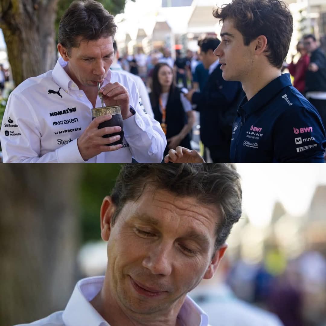 Mi compa probando el mate con yuyito que le preparé