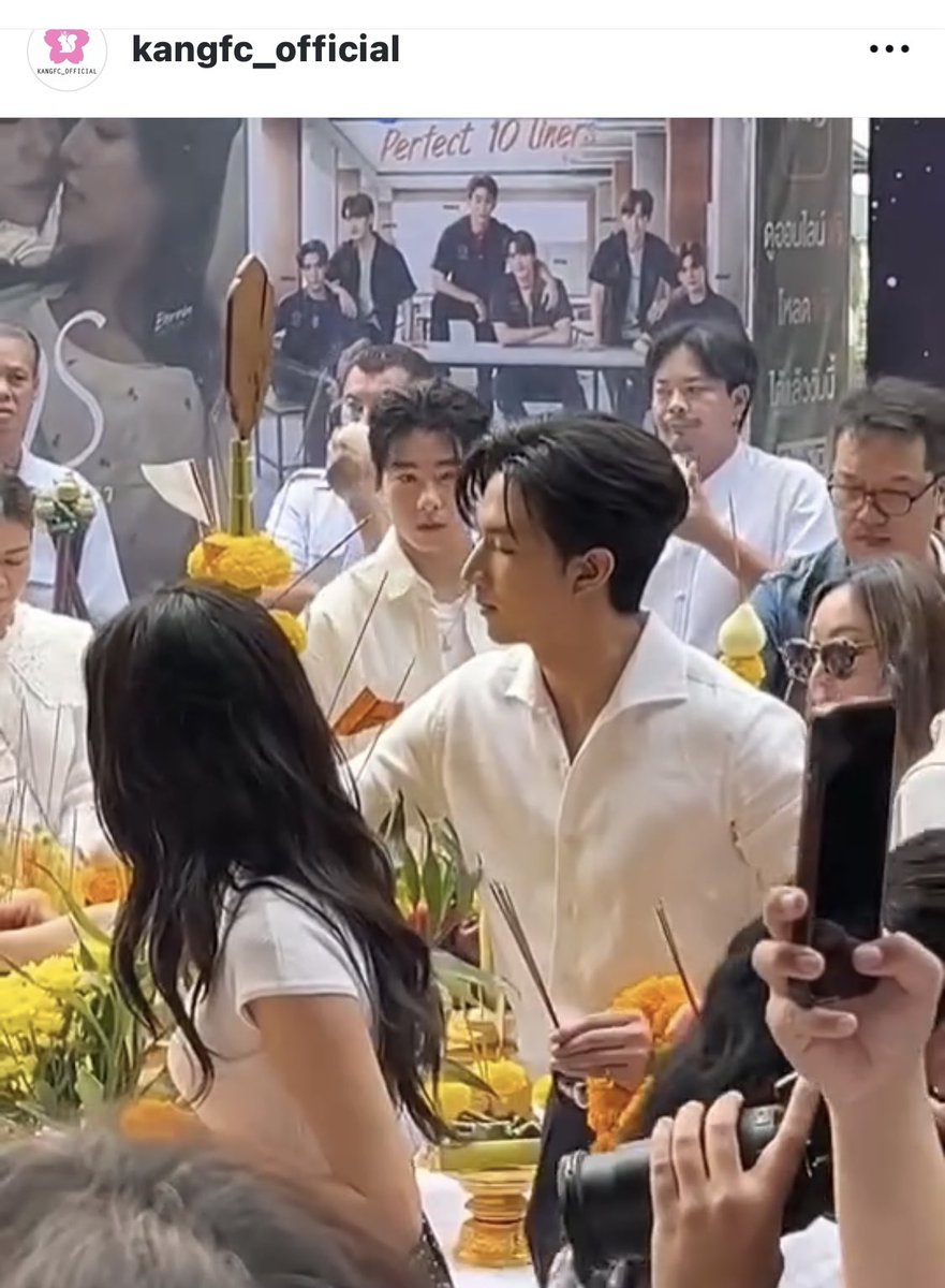 KangKornsFC's tweet photo. น้องกั้งในวันบวงสรวงละคร 9 Years of You ขอให้เฮง เฮง ปัง ปัง ดังเปรี้ยงปร้างเลยนะครับ น้องหล่อมากวันนี้ @kangkorns #kangkorns #thestar10 #kangfc_offical #9Yearsofyou https://t.co/265go7rbFL