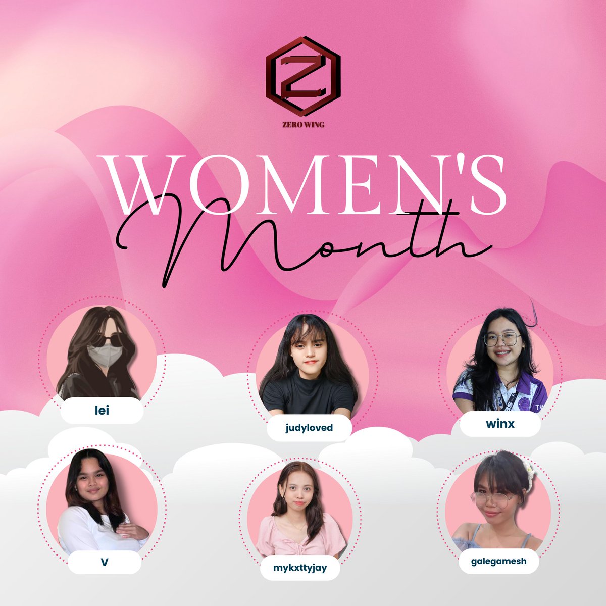 zerowingygg's tweet photo. Honoring the remarkable women of ZeroWing! ✨ 

This Women’s Month, the strength, dedication, and leadership they bring continue to inspire and uplift our community. ❤️

#ZeroWing #WomensMonth https://t.co/Bly9HWjoL8