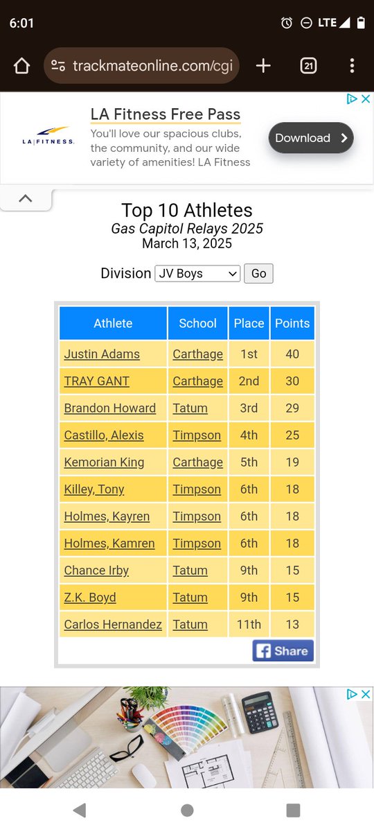 JustynAdam12382's tweet photo. #AGTG 3rd jv track meet as a freshman. Did great❗ new pr's 💪🏾💪🏾 got 1st over all with 40 points !! #recruitment #Recruiting https://t.co/mDUjeMX8Br