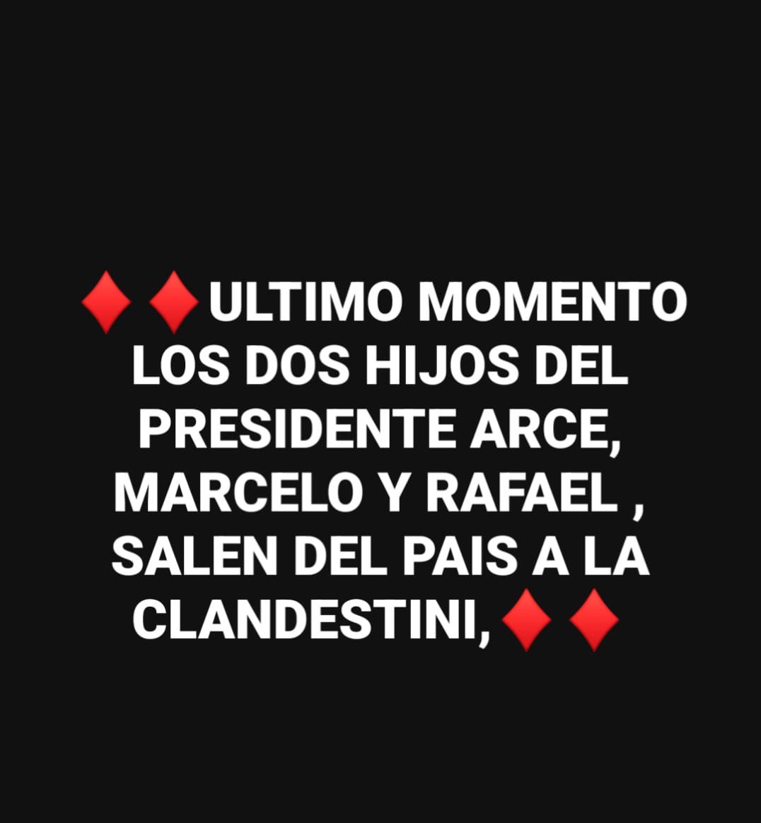 BoliviaLibreNow's tweet photo. #URGENTE Luego de las graves denuncias por el millonario negocio en la importación de combustibles a Bolivia, los hijos del presidente Luis Arce habrían #escapado del país clandestinamente sin sello de pasaporte y en avión privado. Su destino sería México y después Rusia. https://t.co/Cg8gJUAJvB