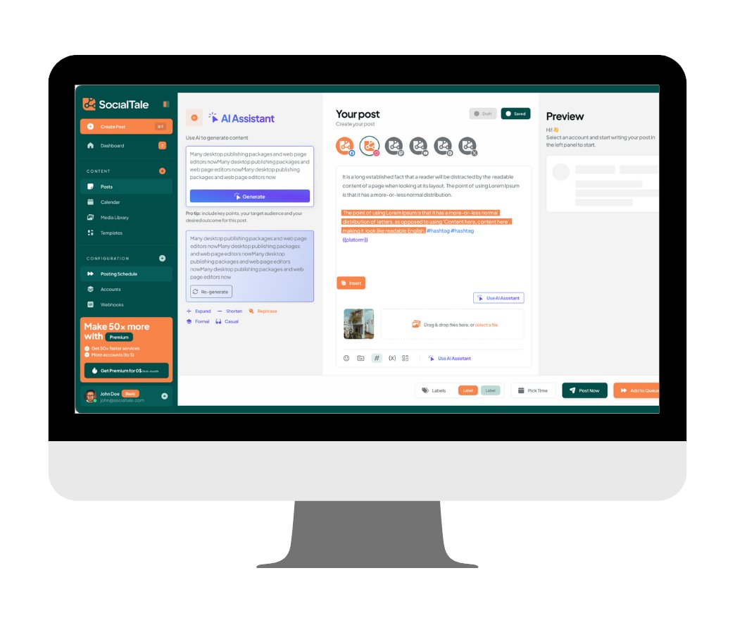 KjellKarlsson's tweet image. Why write content manually when AI can do it for you? 🤖

Join us LIVE to see how SocialTale automates:
🔍 Research
📝 Writing
📆 Scheduling
⚡ Create smarter, not harder → dmgd.link/socialtale

#AIMarketing #SocialTale #ContentStrategy #StartupLaunch