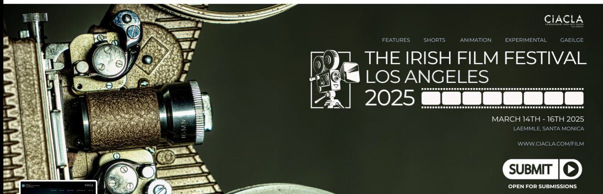 There's one more night in LA for you to check out the Irish Film Festival, presented by the fantastic Contemporary Irish Arts Center Los Angeles! <a href="/CIAC_LA/">CIACLA</a>

Click here for listings and tickets:

filmfreeway.com/CIACLA/tickets
