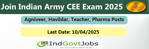 indiangovtjobs's tweet image. ✅ Indian Common Entrance Exam CEE 2025 [Agniveer,Havildar,Sepoy,Soldier,Teacher Posts]

👉 indgovtjobs.in/2025/03/indian…

#army #indianarmy #teacherjobs #Indiangovtjobs #jobalert #sarkari #soldier #agniveer