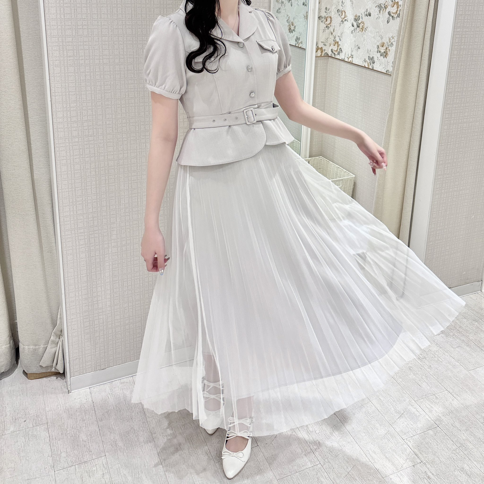 evelyn 開襟プリーツOP evelyn on X: 