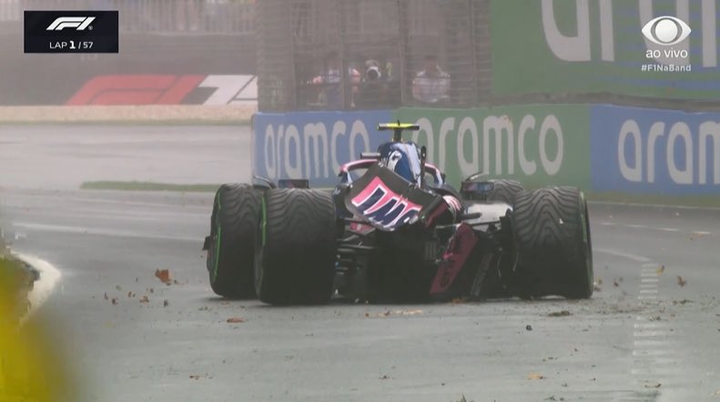 Corentin_Lcs44's tweet photo. Rookie + pluie, c’est définitivement pas un bon mélange 🙄

#AustralianGP #F1 https://t.co/1RTS7MgHMM