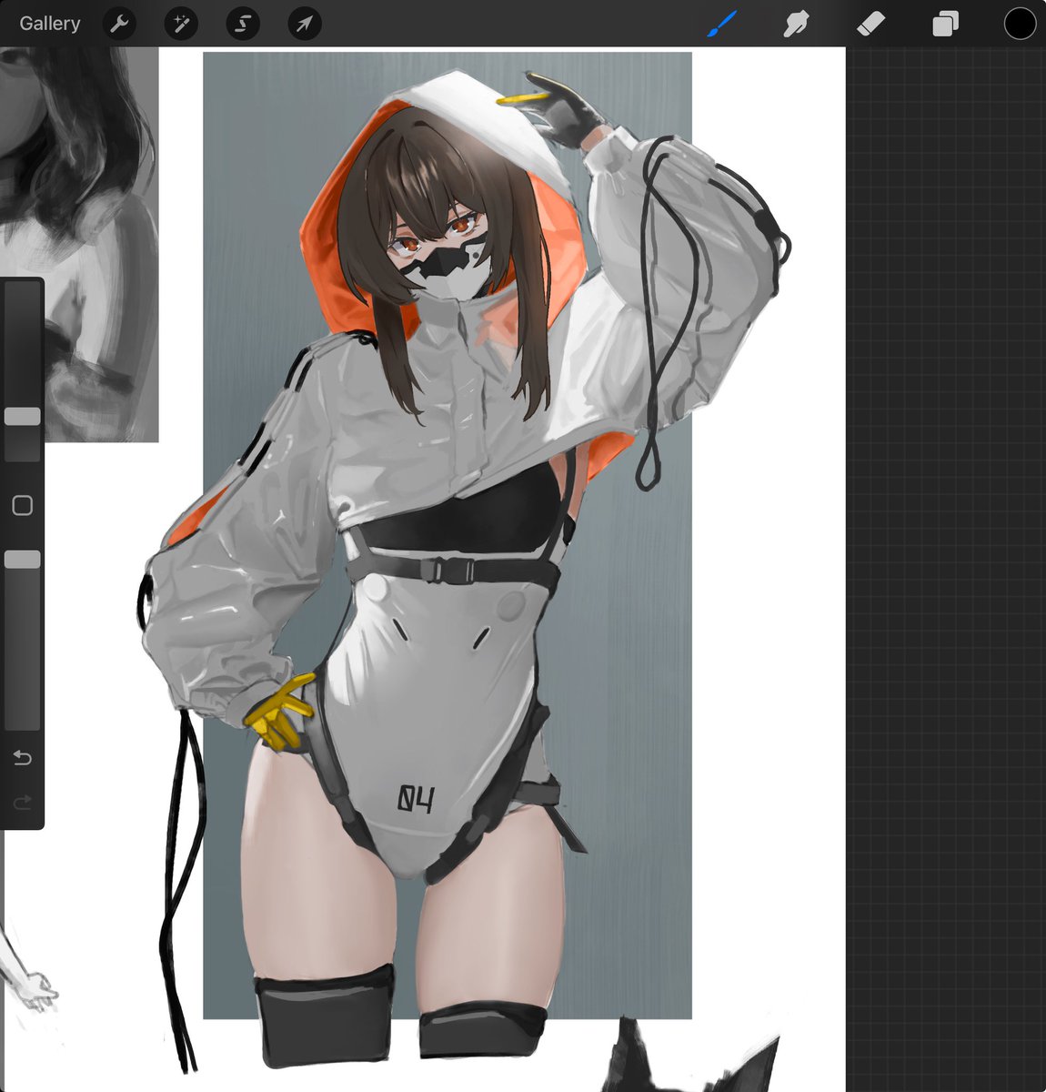 t4chiee's tweet image. Daily practice #digitalart #illustration #cybercore