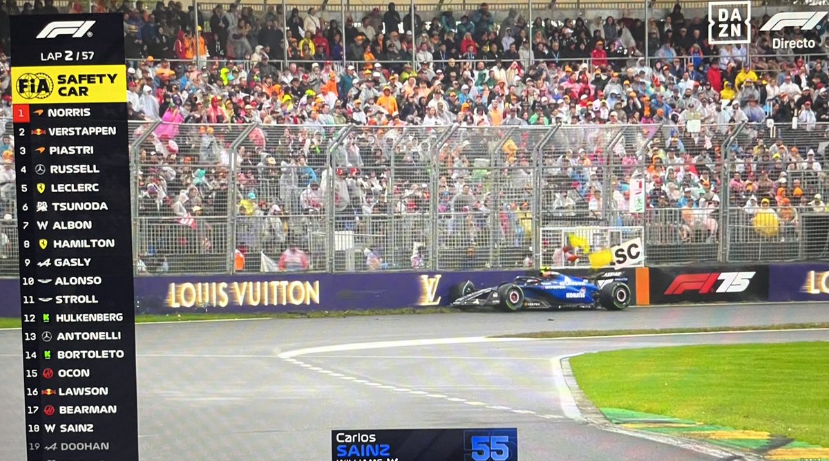 ericdznv's tweet photo. 💥ACCIDENTE de Jack Doohan

🚨 Choque de CARLOS SAINZ en su estreno con Williams

Las confusiones del circuito están muy DIFÍCILES 

#F1 #AustralianGP #AustraliaDAZNF1 https://t.co/vTlisc3dDe