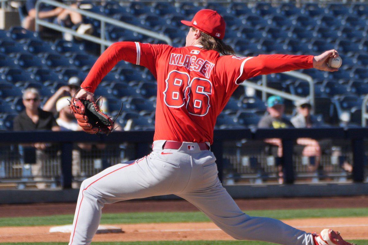 George Klassen felt the energy, nerves and all that's associated with pitching at Spring Breakout.

The #Angels' third-ranked prospect bared down and twirled a scoreless frame, which included a punchout of a Top 100 prospect: atmlb.com/4i6zhxN