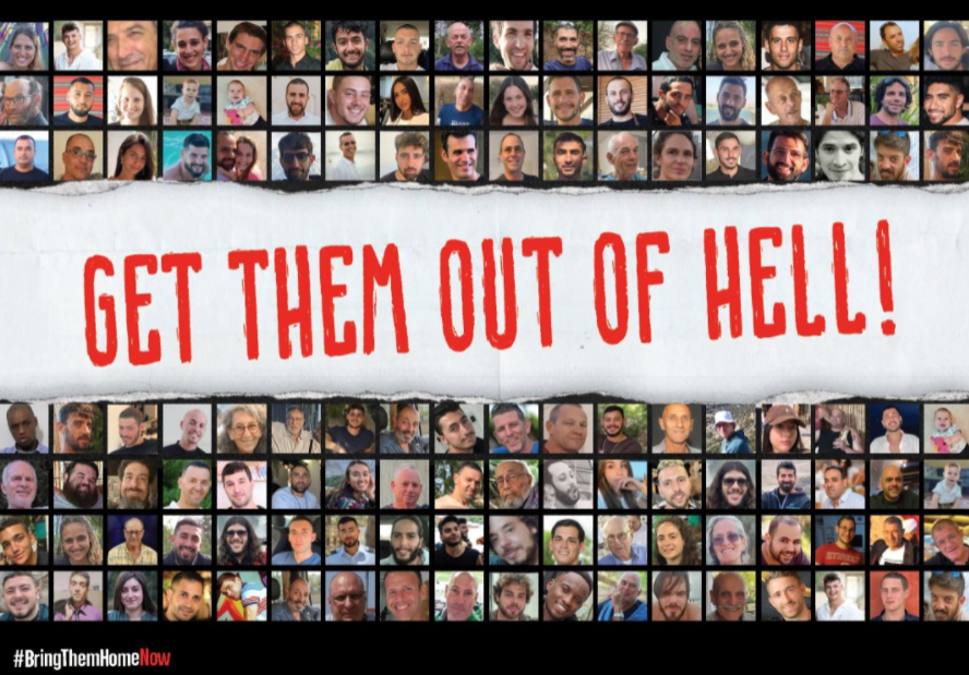 EylonALevy's tweet photo. It's day 527 of the October 7 Hostage Crisis, and there are still 59 hostages trapped in the dungeons of Gaza. 

24 are presumed alive, but they're at imminent risk of death. 

The Hamas terror state must #LetThemGoNOW🎗️ https://t.co/WwQ9aaRtPc