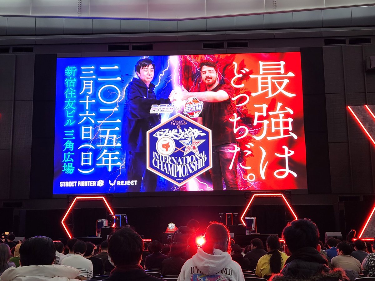 BeShuster's tweet image. Enjoying some #Sajamslam while in Tokyo! Event is awesome @Sajam @Tasty_Steve @nyxrose @CapcomFighters