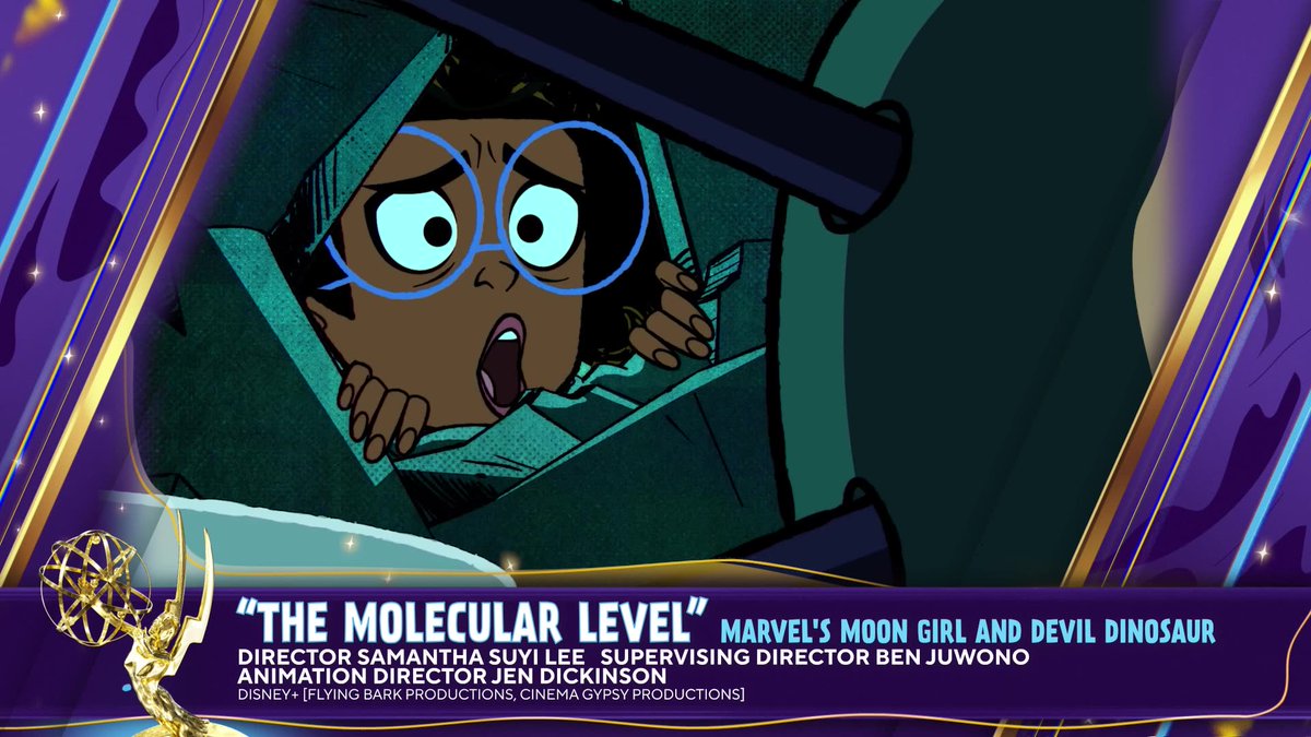 TheEmmys's tweet photo. The #ChildrensEmmys Award for Outstanding Directing for an Animated Series goes to “The Molecular Level” (@DisneyPlus). https://t.co/ecQ7CDT3tI