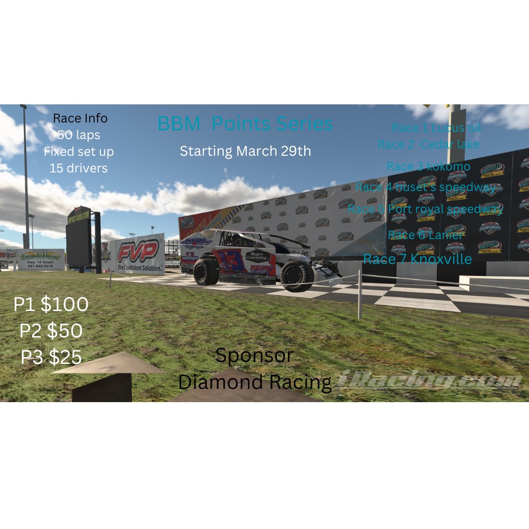 As of now the bbm will return with the <a href="/The_FlyingAces/">Flying Aces TV</a> for a 7 race points series. Start date may change but so far that’s the date. Let’s have some fun!!!🏁🏁🏁🏁